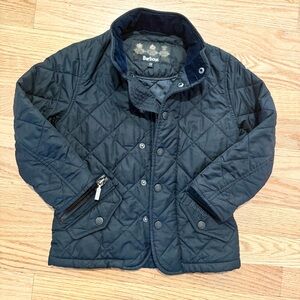Barbour Navy Quilted Toddler Chelsea Jacket Size 2/3